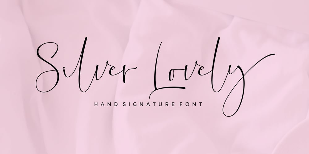 Silver Lovely font