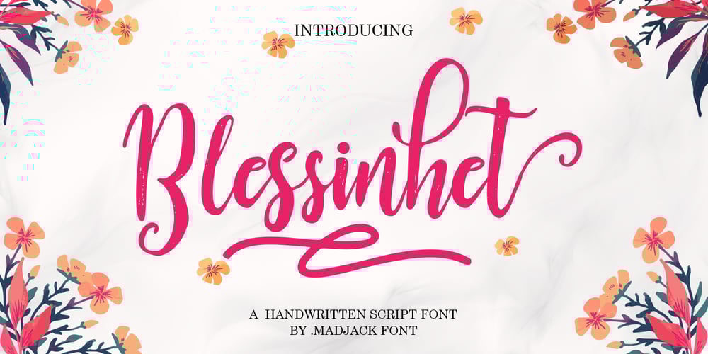 Blessinhet Script font