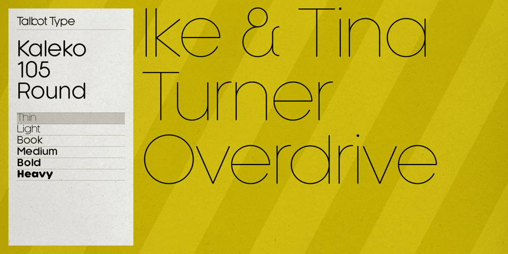 Kaleko 105 Round font