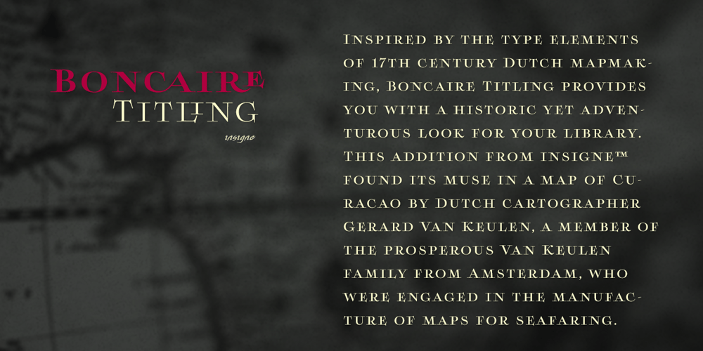 Boncaire Titling font