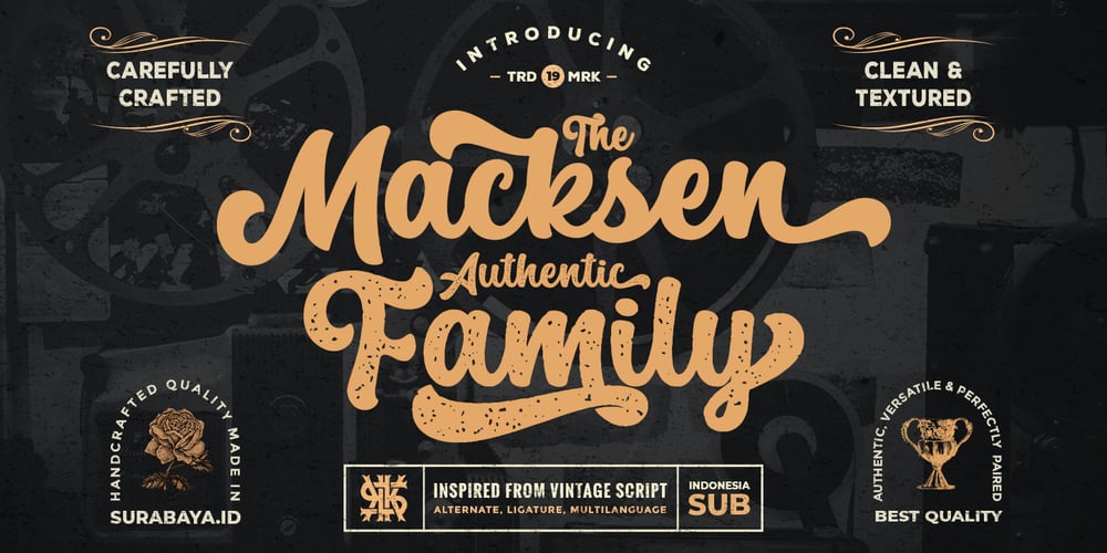 The Macksen font