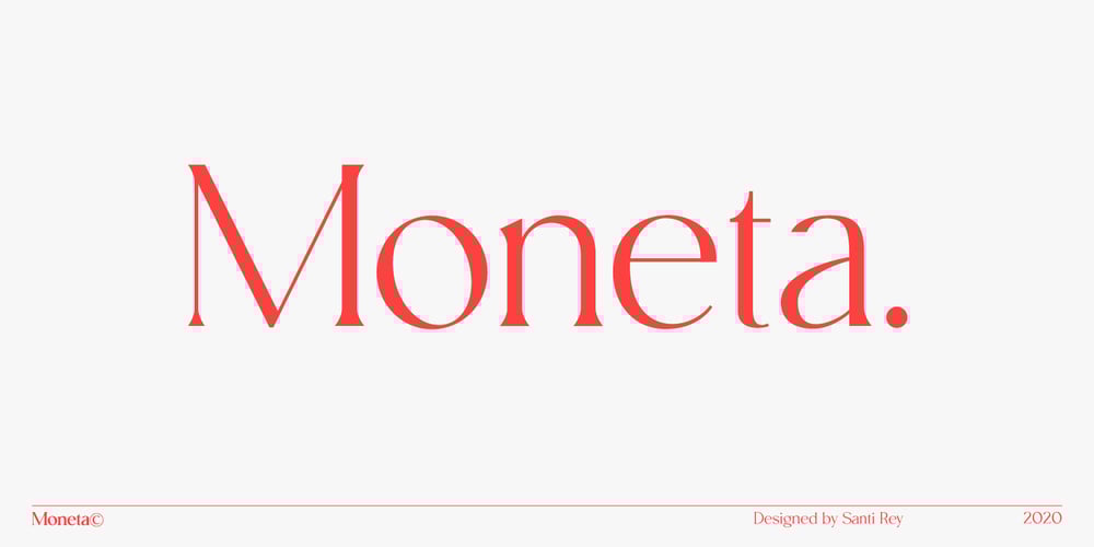 Moneta font
