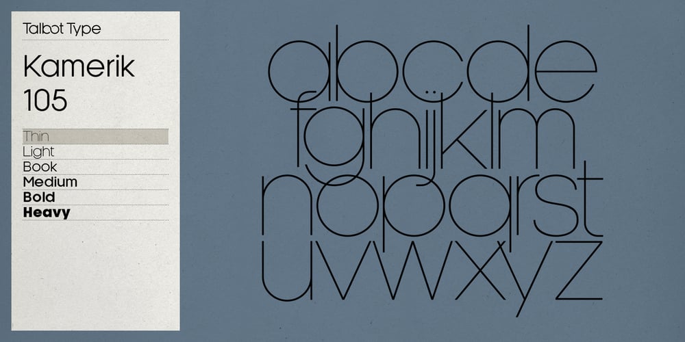 Kamerik 105 font