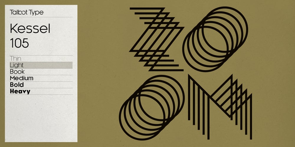 Kessel 105 font