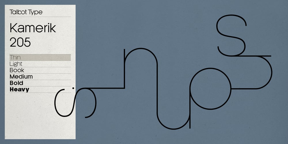 Kamerik 205 font