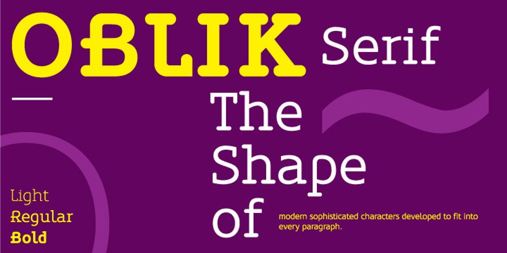 Oblik Serif font