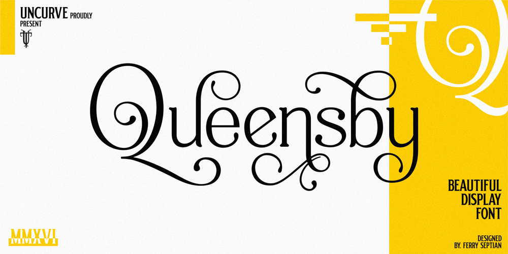 Queensby font