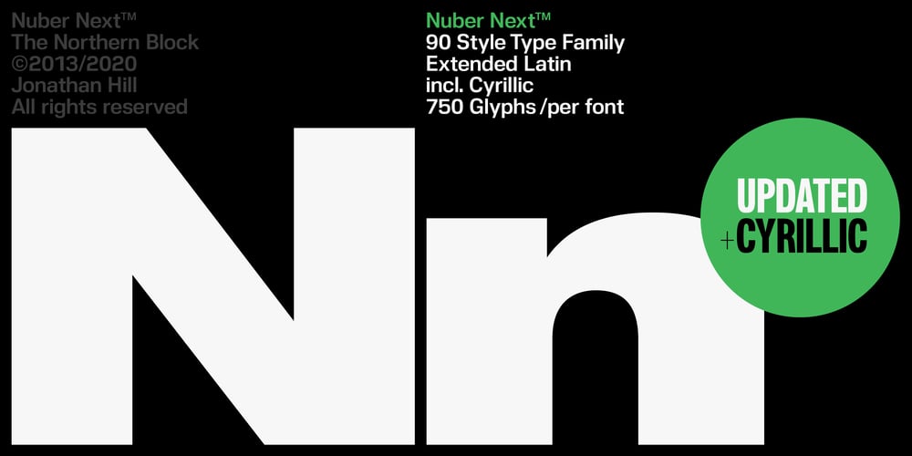 Nuber Next font