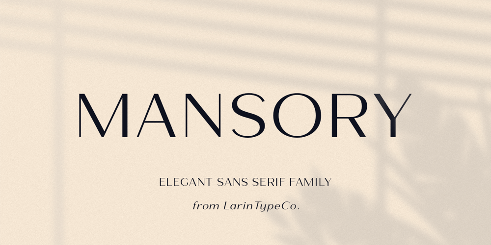 Mansory font