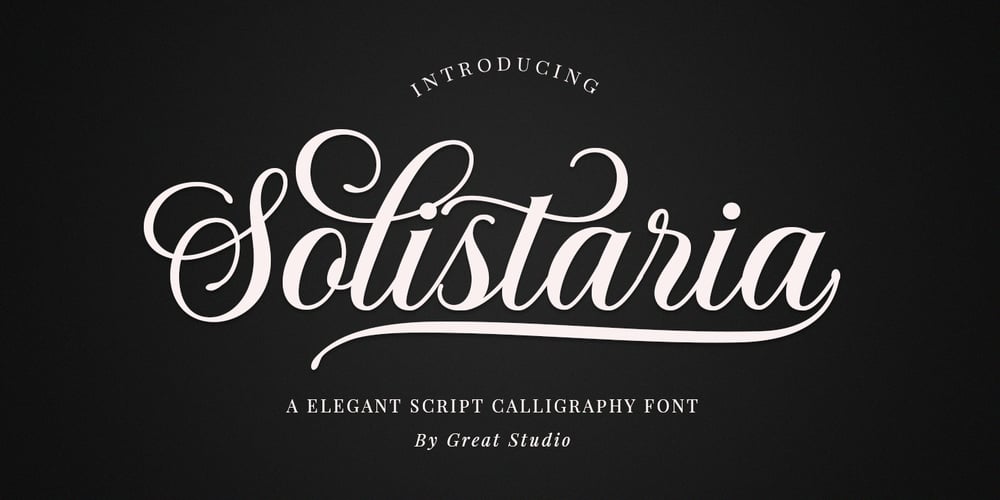 Solistaria Script font