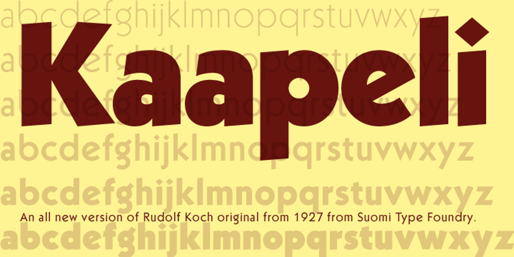 Kaapeli font