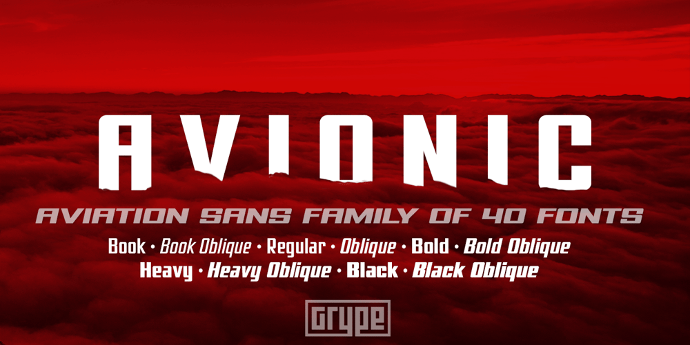 Avionic font