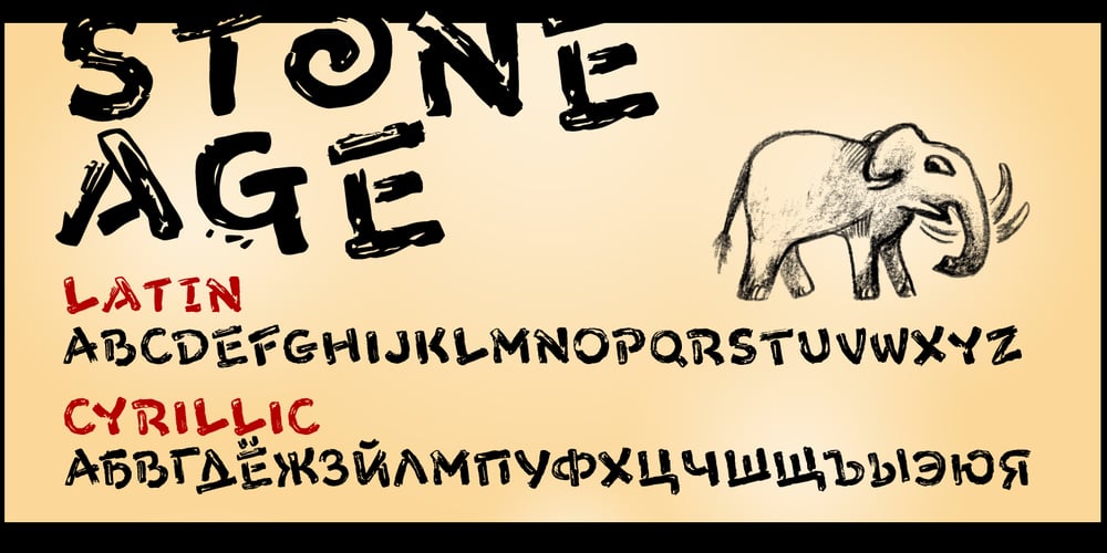 Stone Age font