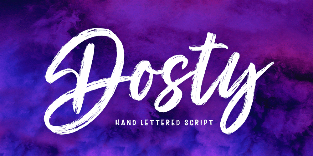 Dosty font