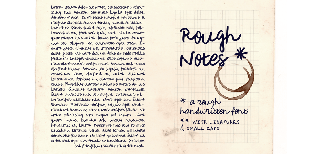 Rough Notes font