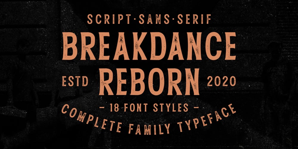 Breakdance Reborn font