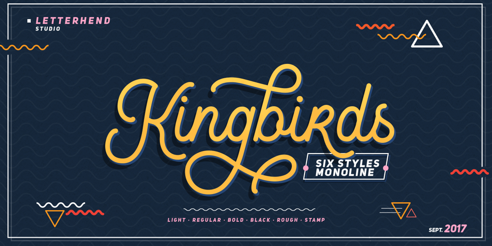 Kingbirds font