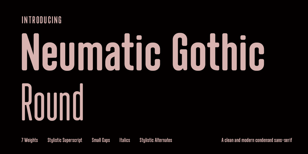 Neumatic Gothic Round font
