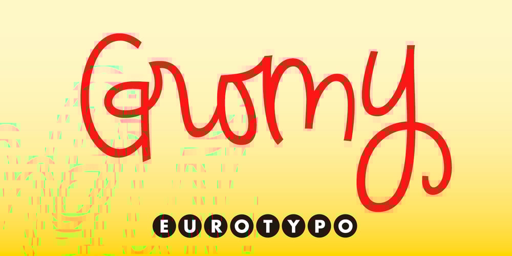 Gromy font