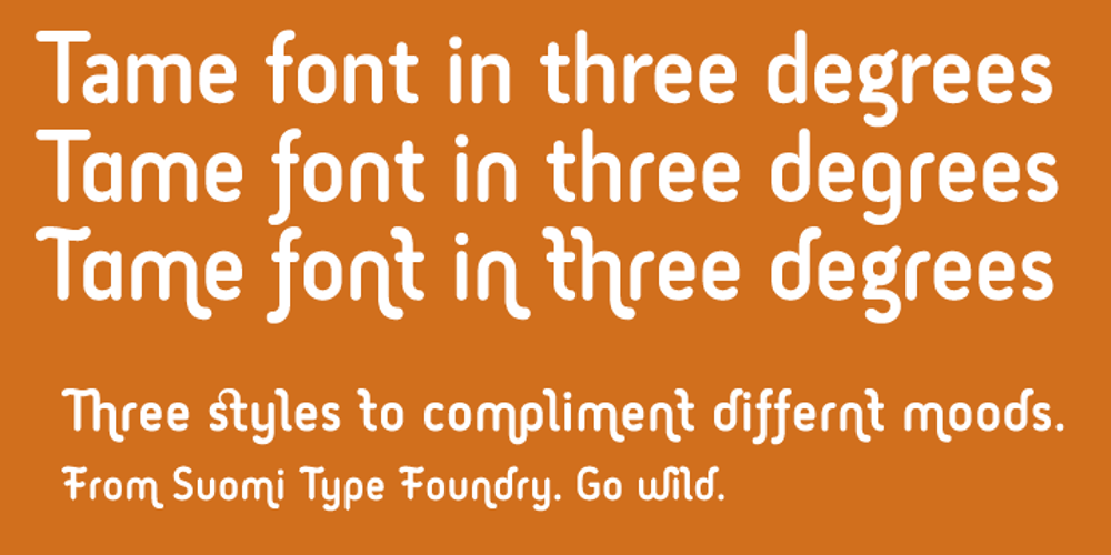 Tame font