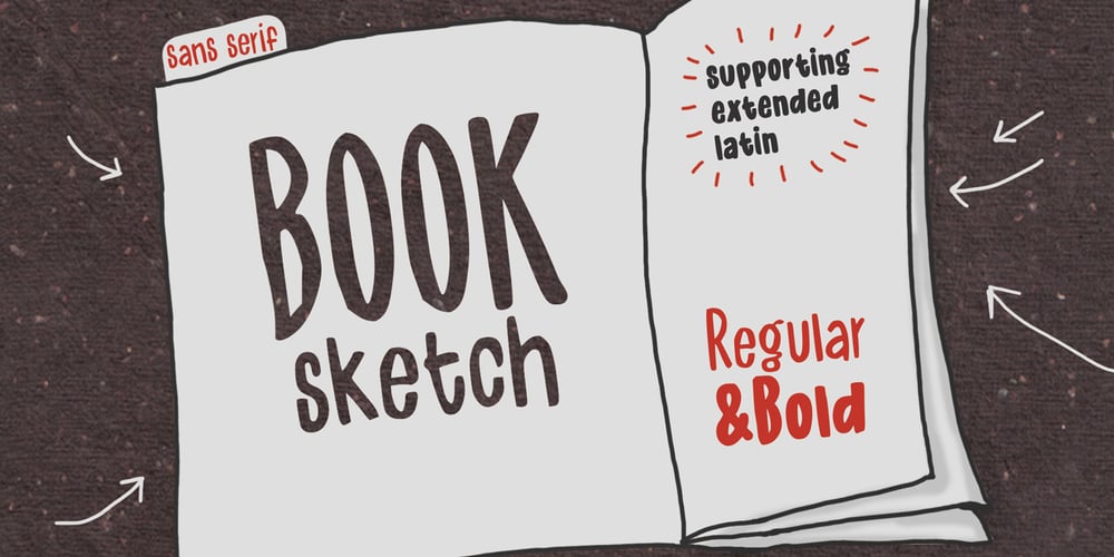 Book Sketch font