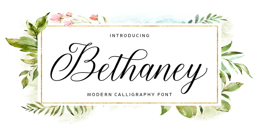 Bethaney Script font