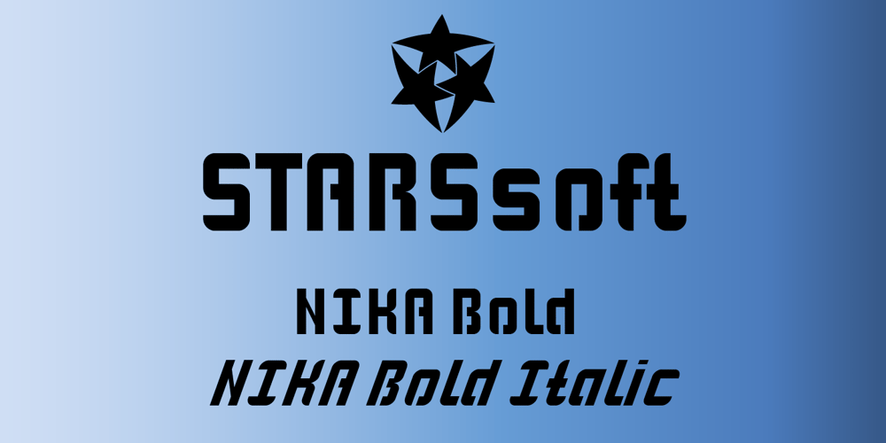 STARSsoft Nika font