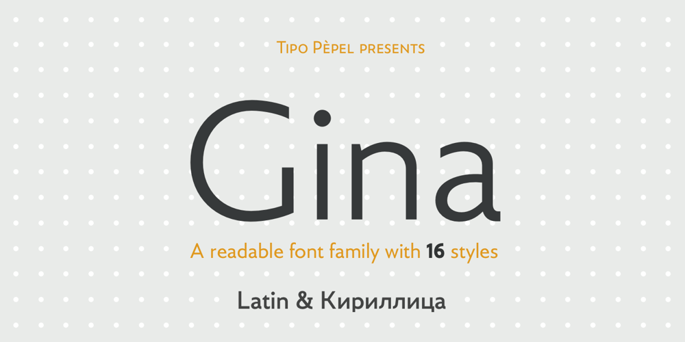 Gina font