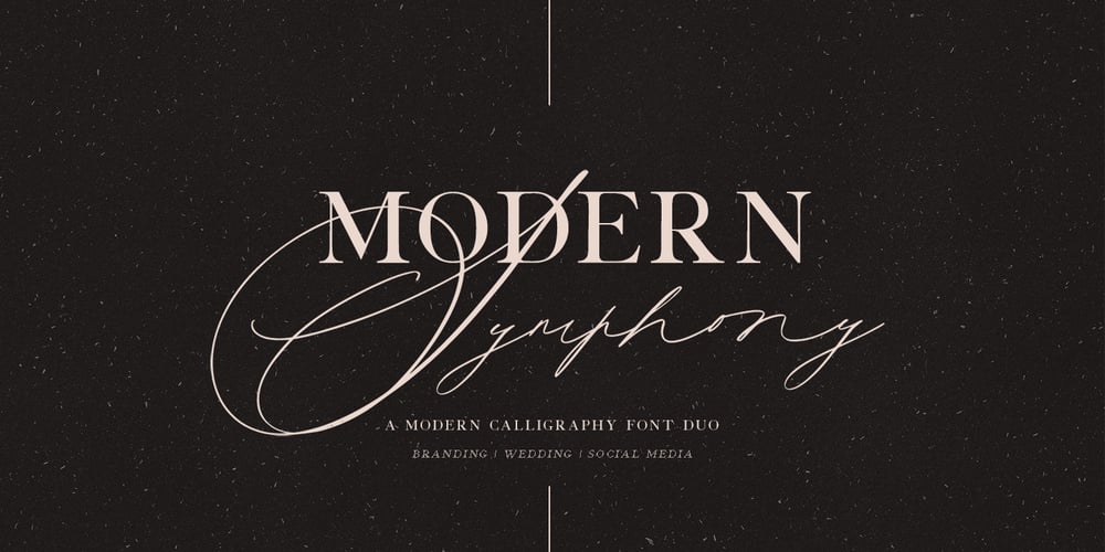 Modern Symphony font