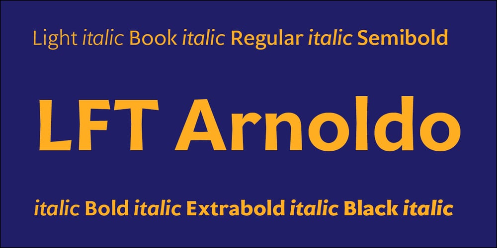 LFT Arnoldo font