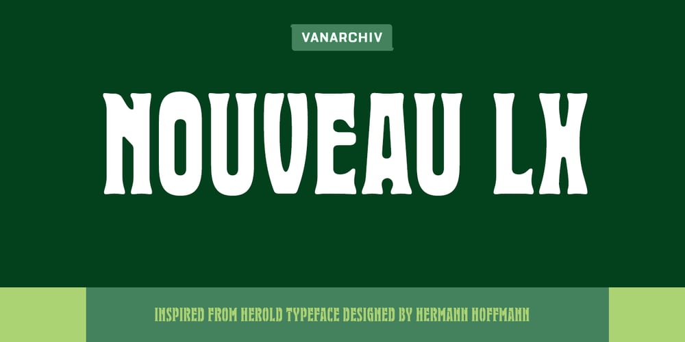 Nouveau LX font