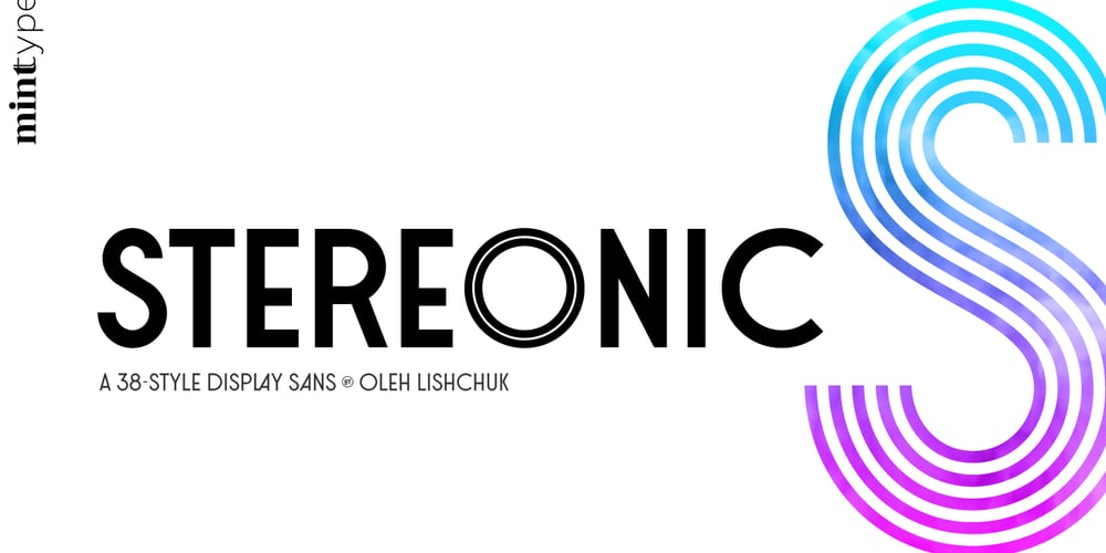 Stereonic font