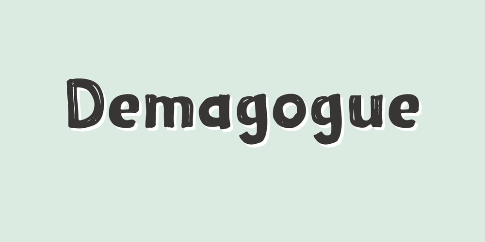 Demagogue font