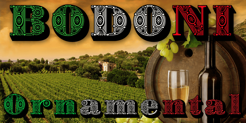 Bodoni Ornamental font