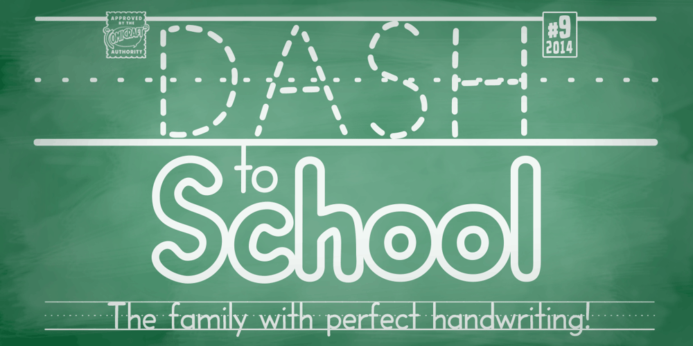 Dash To School font