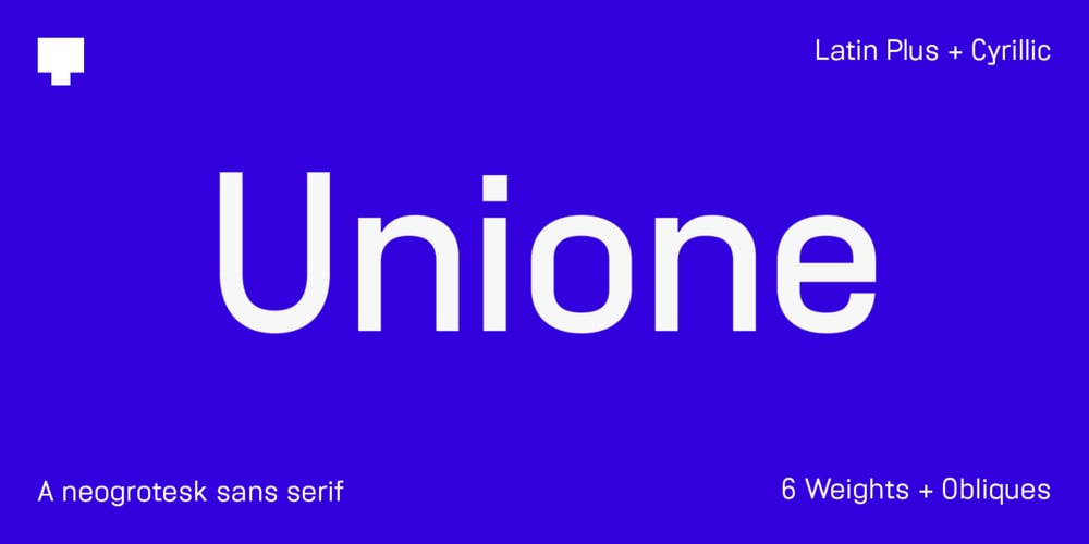 Unione font