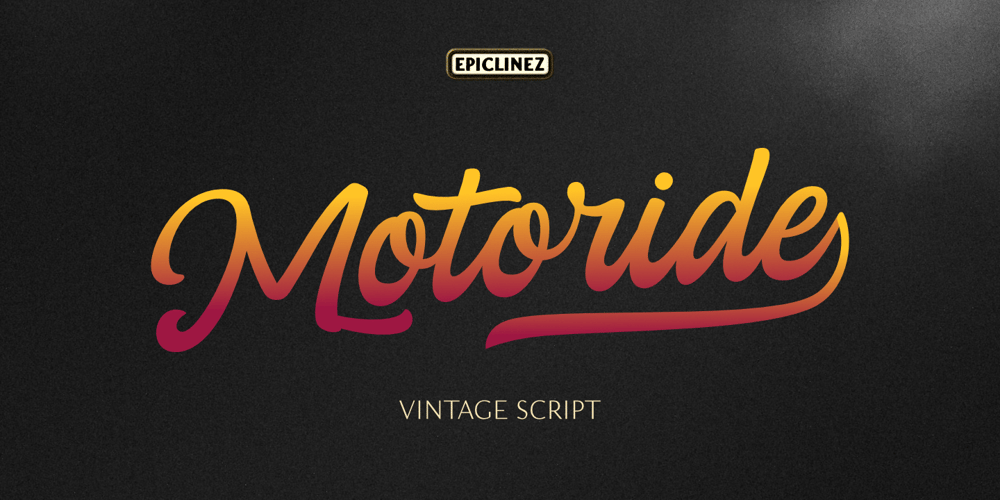Motoride font