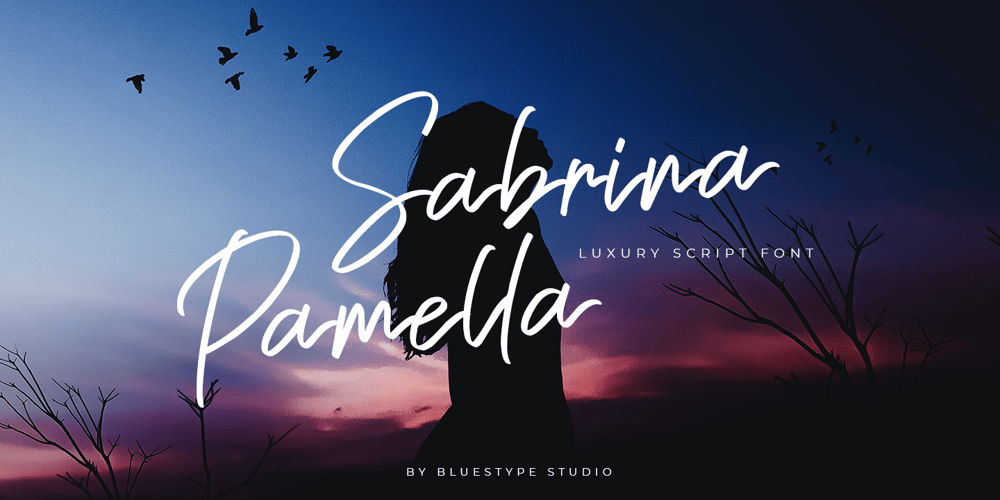 Sabrina Pamella font