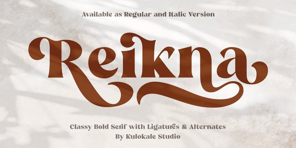 Reikna font