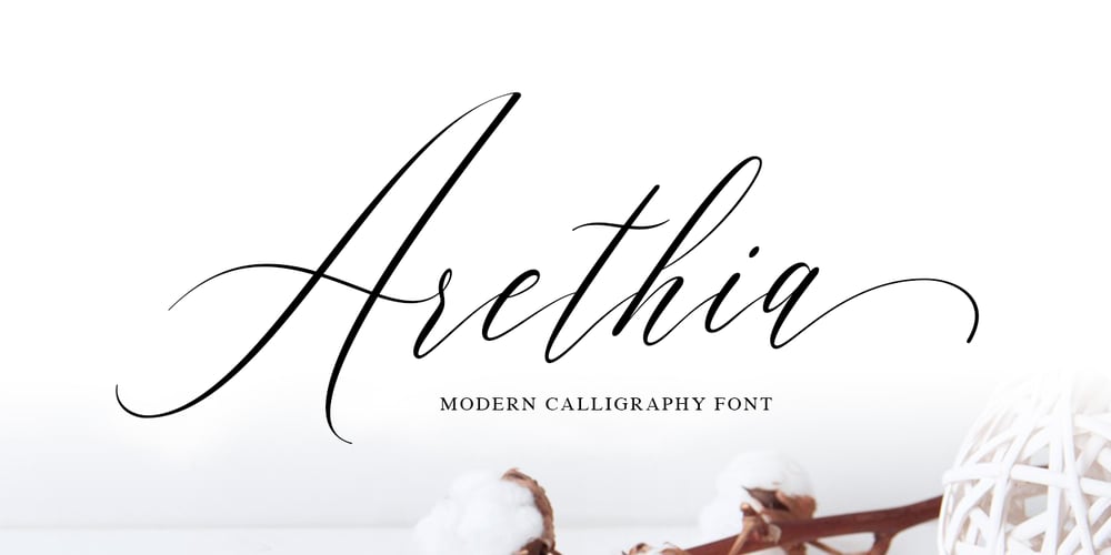 Arethia font