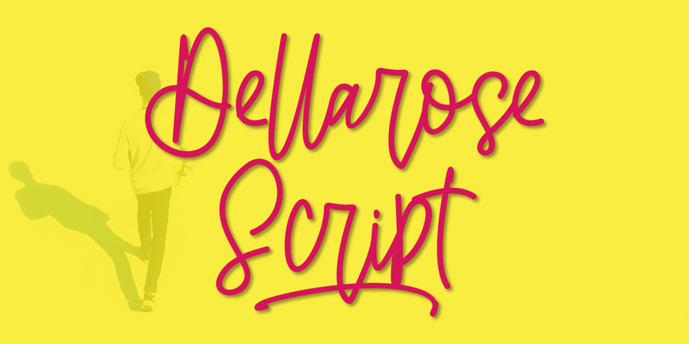 Dellarose font
