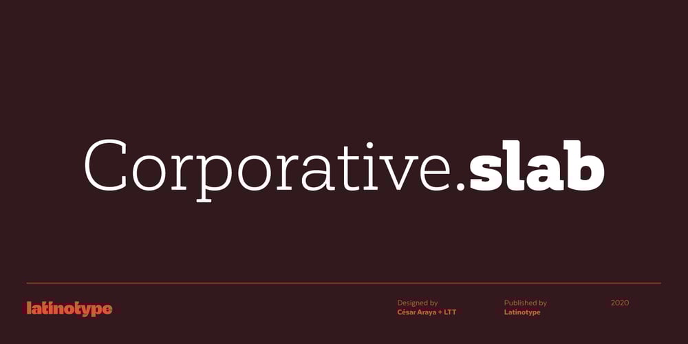 Corporative Slab font