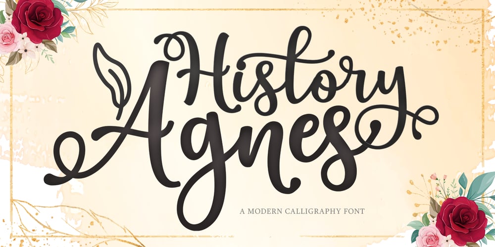 History Agnes font