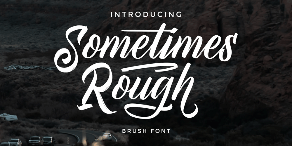 Sometimes Rough font