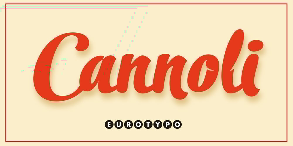 Cannoli font