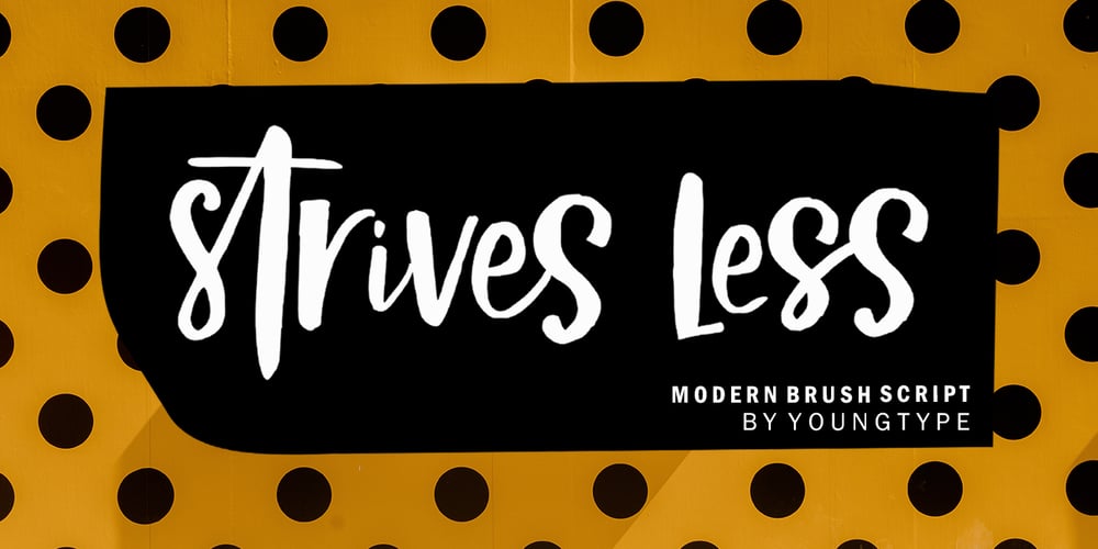 Strives Less font