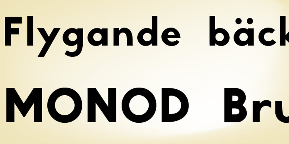 Monod Brun font