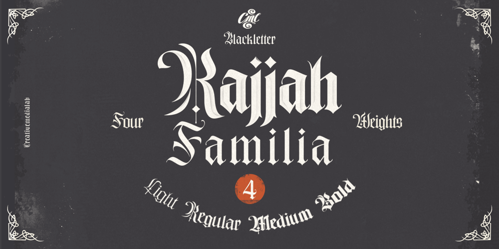 Rajjah Familia font
