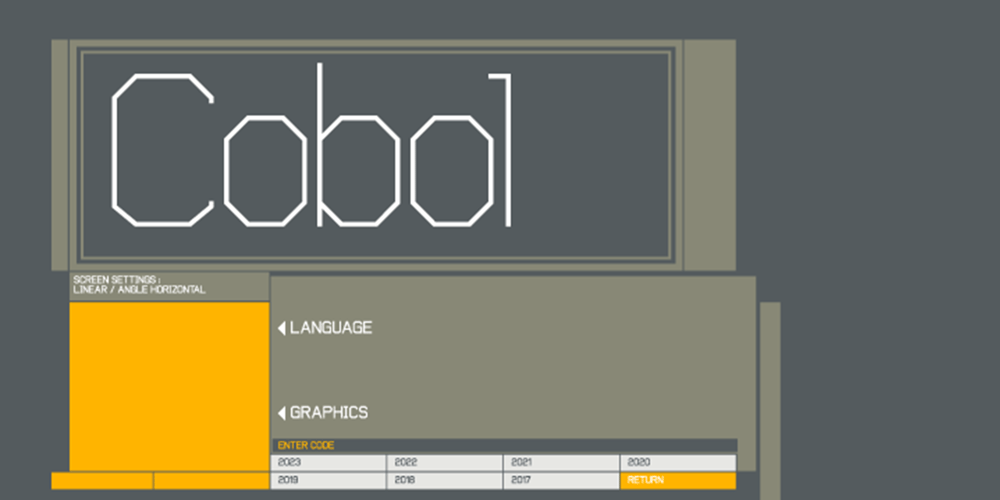 Cobol font