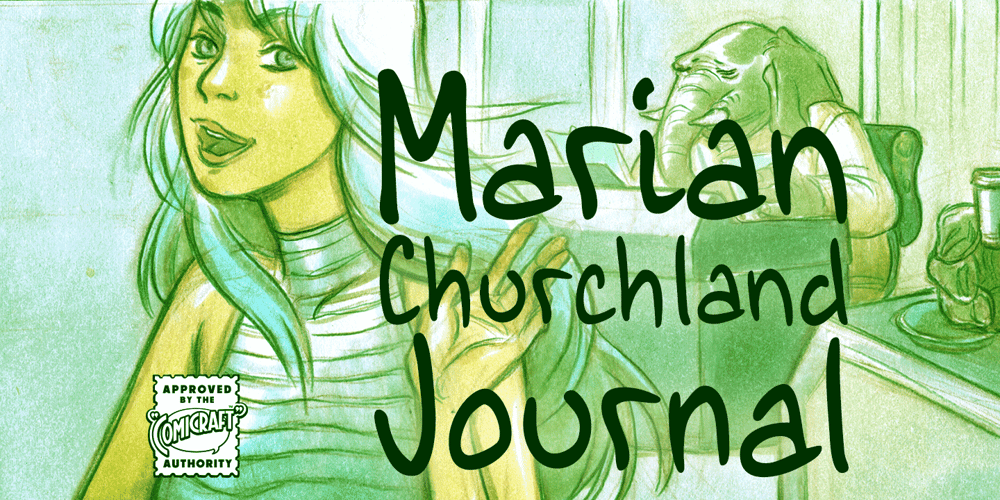 Marian Churchland Journal font